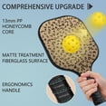 thumbnail image 4 of Pickleball Paddles Set Of 1, Fiberglass Surface, Animal, Leopard Print, 1 Paddle, 2 Balls & Bag, 4 of 5