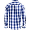 Alimens & Gentle Men's Plaid Button Down Shirts Cotton Long Sleeve