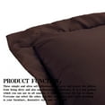 thumbnail image 4 of Super Soft Brushed Microfiber Euro Pillow Shams Set of 2, Machine Washable Square Pillow Cases, 26 x 26 inches, Chocolate, 4 of 7