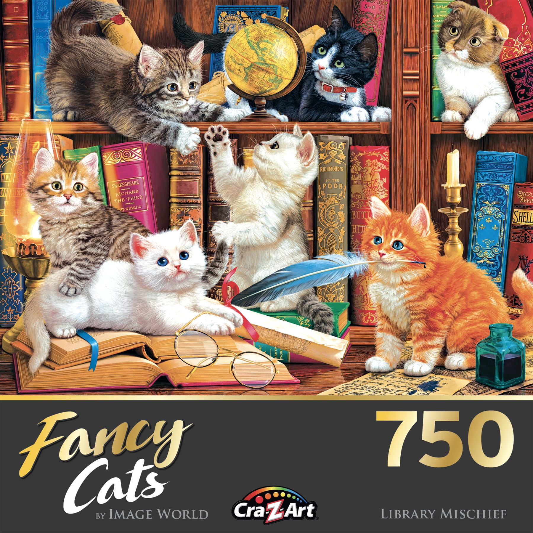 Brand New & Sealed 500 Pieces Jigsaw Puzzle Playful Cats & Dogs 