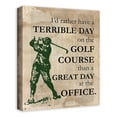 thumbnail image 2 of Creative Products Golf Over Office Every Time 16 x 20 Canvas Wall Art, 2 of 5