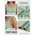 thumbnail image 4 of MOYIKO Tank Tops for Women Round Neck Trendy Sleeveless Tops Dressy Casual Flowy Summer Shirts Loose Fit, 4 of 7