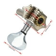 thumbnail image 4 of Clavija de afinación Ukelele, 4 Piezas/Juego Tipo Abierto 2 Izquierda 2 Ukelele Derecho Perillas de Cuerda Tornillos Accesorios de reemplazo de Ukelele, Plateado o Negro.(Plata) EOTVIA NO, 4 of 6