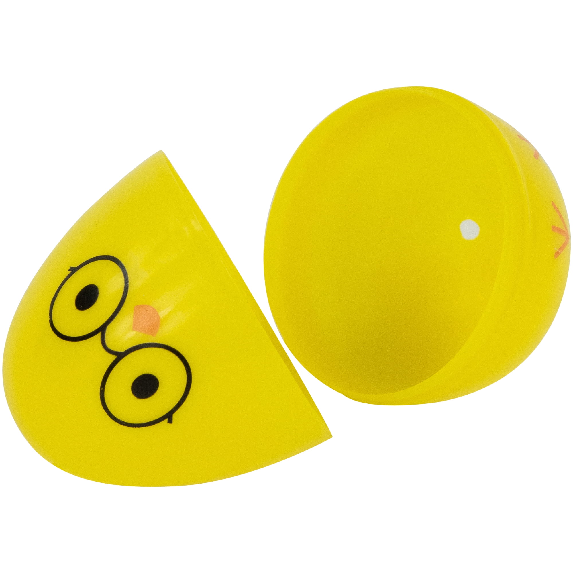 8ct Yellow Chick Wearing Glasses Fillable Easter Eggs 2.5"