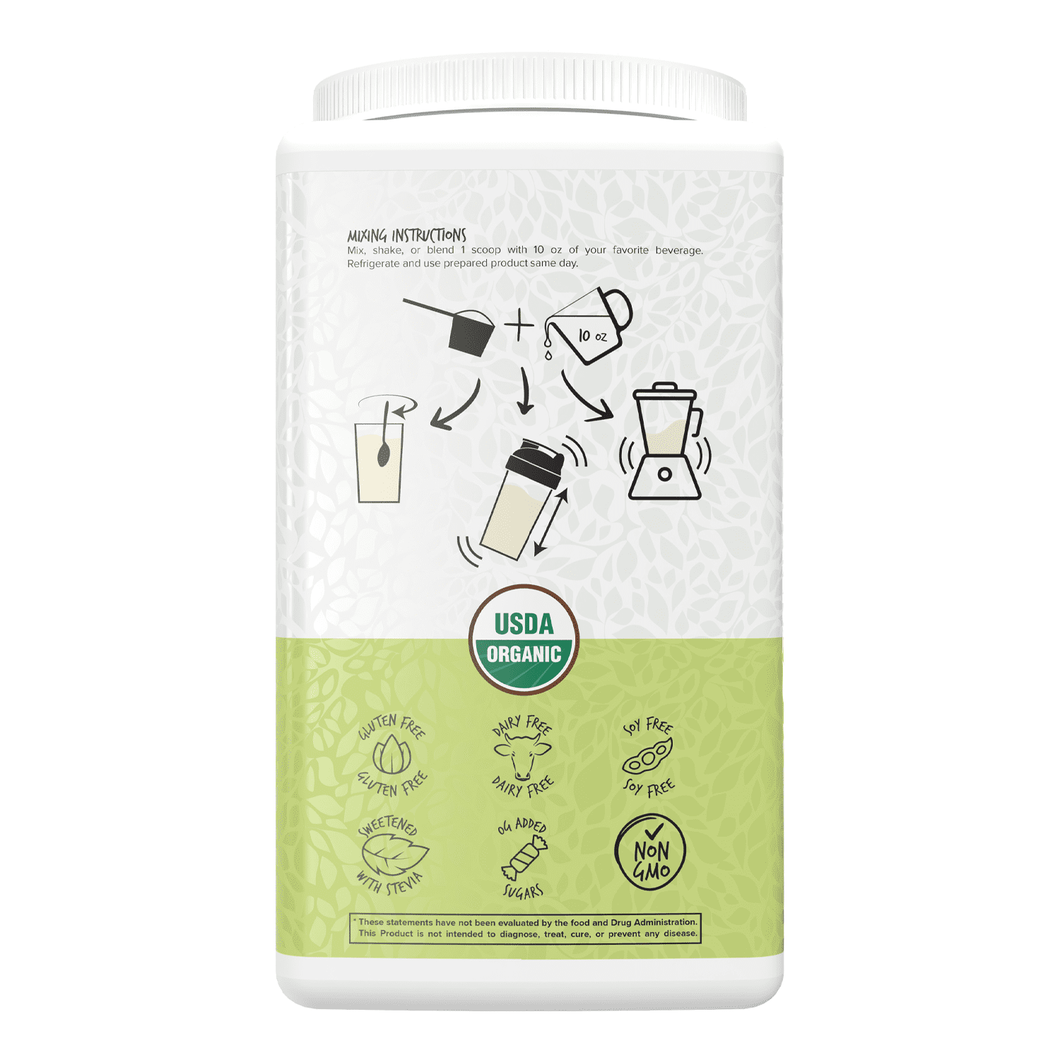 Portions Master Vegan Protein Blend Powder, Plant-Based, Gluten-Free, Dairy-Free (Vanilla 750g) (Unflavored 750g)