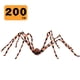 thumbnail image 3 of Gran decoración de araña para Halloween | Araña gigante para exteriores, ideal para decoración de terror | Araña de broma aterradora con forma ajustable, 3 of 3