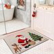 thumbnail image 5 of Felpudo Navideño de Punto para Baño | Felpudo Absorbente Multicolor con Base Antideslizante | Alfombra de Poliéster de Terciopelo Cristal Suave | Decoración Navideña para La Entrada Del Baño y El Sue, 5 of 6