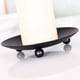 thumbnail image 2 of Portavelas con placa de hierro negro, plato decorativo para vela de pilar de hierro, juego de 2, 4,37 pulgadas de profundidad x 0,78 pulgadas de alto, soporte para vela de pedestal, 2 of 5