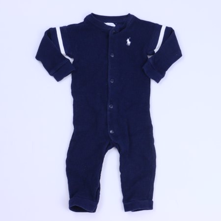 

Pre-owned Ralph Lauren Boys Navy Long Sleeve Outfit size: 9 Months
