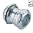 thumbnail image 2 of Halex 62307B 0.75 in. EMT Steel Compression Connector - 25 Count, 2 of 2