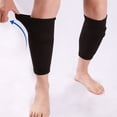 thumbnail image 4 of Soft Sports Kids Boys Men Leg Guard Sleeves Instep Socks Football Shin Holder Soccer Shin Pads Cover BLACK L, 4 of 8