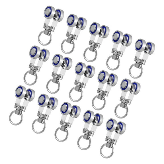15pcs Smooth Gliding Metal Curtain Rollers for Track Pulley Window Systems