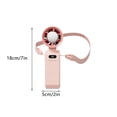 thumbnail image 3 of shyuyusa Portable Handheld Fan With Colorful LED Light Lanyard Transparent Body Personal Cooling Fan USB Rechargeable Mini Air Cooler, 3 of 5