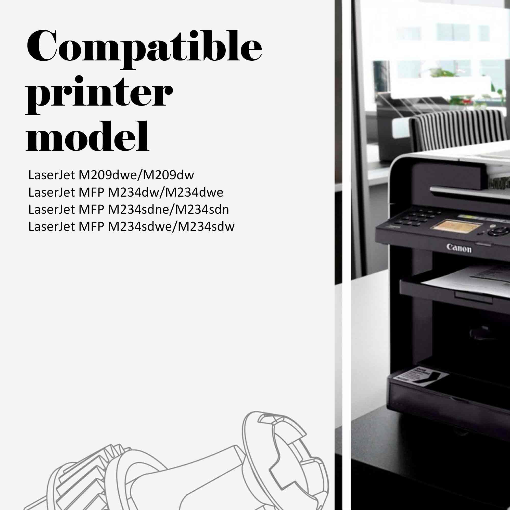 No Chip Black 134A Toner Cartridge Compatible for 134A W1340A LaserJet M209, LaserJet MFP M234dw M234dwe Printer Ink (1 pack)