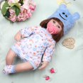 thumbnail image 3 of Poupées Bébé Très Douces Assis et Allongé, Poupées Bébé Réalistes, Cadeau pour Enfants Rose Rouge, Bleu, 3 of 8