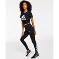 thumbnail image 2 of adidas Womens Linear-Logo Full Length Leggings,Dark Grey Heather,X-Small, 2 of 4