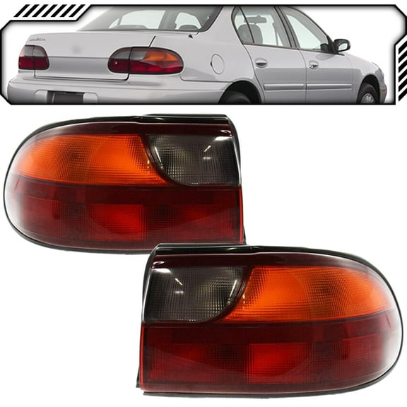 EPIC LIGHTING OE Style Halogen Tail Lights Assembly Replacement for CHEVROLET 97-03 MALIBU 04-05 MALIBU CLASSIC [ GM2800132 GM2801132 22623075 15894726 ] Pair