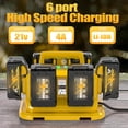 thumbnail image 2 of 【Simultaneously Charging】 6-Port Fast Charging Station for De*walt 20V/60V Battery,Replacement for DCB104, DCB102, DCB112, DCB117, DCB118 Charger, 2 of 7