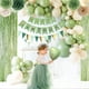 thumbnail image 3 of Set de decoración para fiestas Aurasys, color verde salvia, cumpleaños para mujeres y hombres, 3 of 5