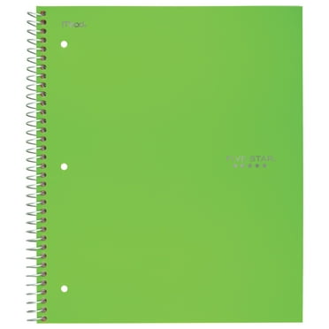 Five Star Trend Wirebound Notebook, 5 Subject, College Ruled, Assorted Colors (06883)