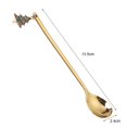 thumbnail image 5 of Christmas Spoon with Pendant Temperature-resist Stainless Steel Mixing Stirrer Kitchen Tableware Xmas Spoon for Party, 5 of 8