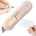 thumbnail image 2 of 1Pcs Utility Box Cutters, Ngxiha Retractable Letter Opener, Package Opener, Sharp Cartons Cardboard Cutter Razor Knife for Christmas, Smooth Mechanism Perfect for Office and Home Use, 2 of 9