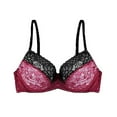 thumbnail image 2 of Censtreet Women's Push Up Lace Bra Underwire Plunge Full Coverage Bras Plus Size Support, 2 of 3