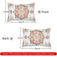 thumbnail image 3 of Boho Pillow Covers 12"x20" Set of 2 Carpet Orange Vintage Throw Pillow Case Soft Rectangle Decorative Pillowcases for Home Decor Sofa Car Living Room, 3 of 6