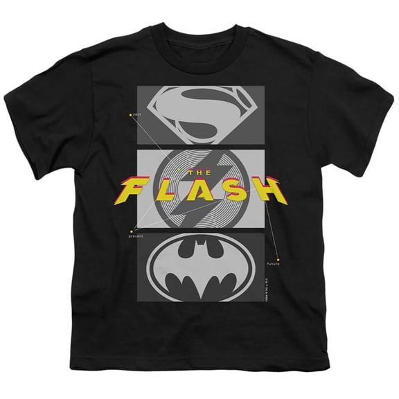 The Flash Movie Batman Supergirl Trio of Symbols Unisex Youth T Shirt