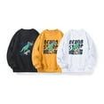thumbnail image 3 of KYAIGUO Toddler Boys Cartoon Pullover Sweatshirt Kids Autumn Dinosaurs Pullover Blouse Casual Fleece Sweatsuit Tops,Size 5-13T, 3 of 8