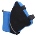thumbnail image 4 of Bolsa triangular de nailon para bicicleta de montaña, bolsa para el marco del sillín, para botellas de agua, artículos pequeños, color azul, 4 of 15