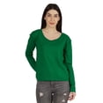 thumbnail image 1 of Inkmeso T-Shirt en Coton à Manches Longues Style de Rue Col Rond pour Femmes, 1 of 7