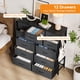 thumbnail image 5 of Cómoda Cajonera 12 Cajones de Tela para Recámara | Organizador de Ropa con Bolsillos Laterales y Ganchos | Mueble de Almacenamiento Multifuncional para Dormitorio - Resistente y Espacioso, 5 of 9