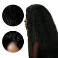 thumbnail image 6 of Unique Bargains 1 Pc Corn Curls Hair Wig High Temperature Fiber 24in Human Wig Black for Women, 6 of 6