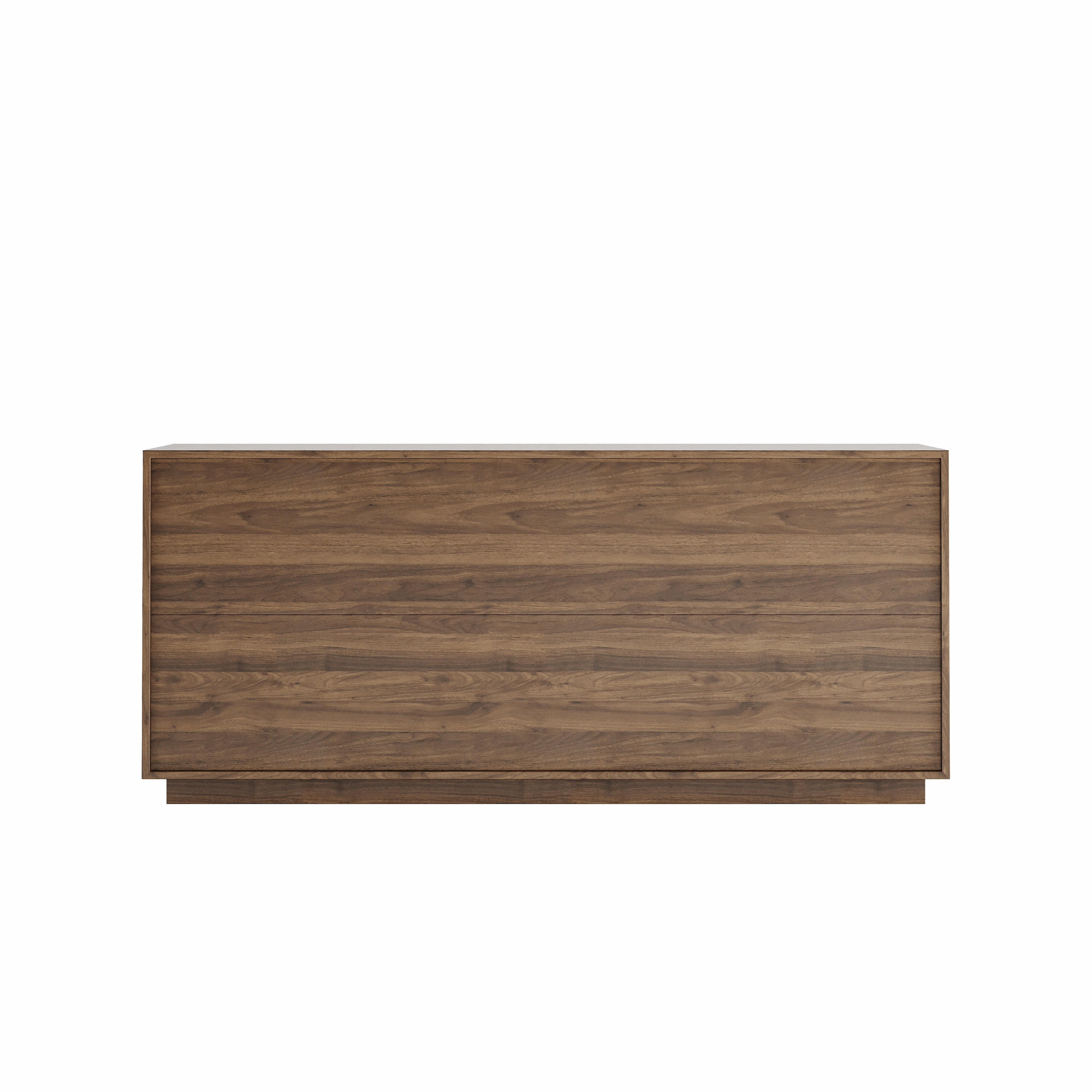 Aukfa Accent Sideboard Buffet Cabinet,Accent Storage Credenza with Ripple Door for Dining & Living Space,Walnut