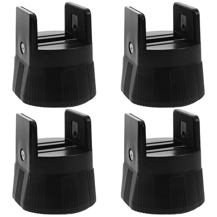 LABELEPH Furniture Risers 4Pcs Black Abs Round for Sofas 3.2in AntiSkid Support