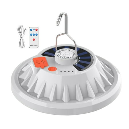 

LED Flying Saucer Light Outdoor Camping Night Market Stall Light Solar Rechargeable Home Remote Control Emergency Light