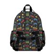 thumbnail image 3 of Pink Cow Milk Pattern Backpack for School,Cute School Bag,Schoolbag with Adjustable Shoulder Straps & Padded Back,15.25"x11.5"x5.25", 3 of 5