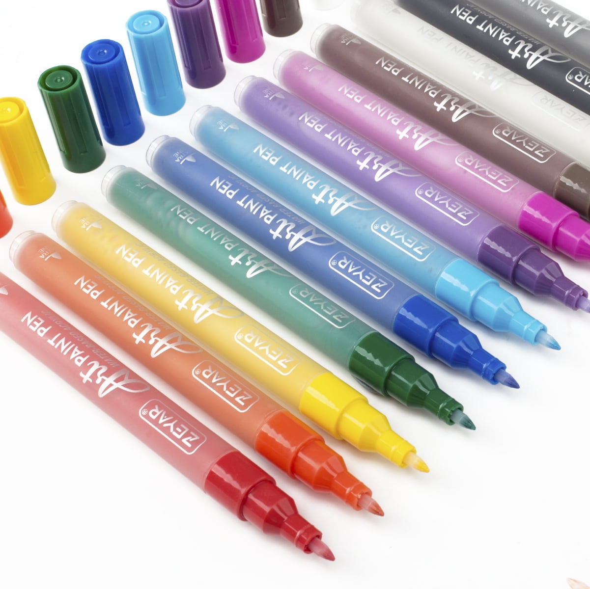 1NMVKNB Beric Premium Paint Pens 15 pack, Water-based, Marker, Fine Tip,  Writes on Almost Anything, Water and Sun Resistant Vibrant