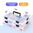 thumbnail image 6 of PPgejGEK Large Capacity Detachable Building Block Storage Box 36x26x16.5cm/14.2x10.2x6.5in Multifunctional Toy Organizer with Buckle Design for Kids, 6 of 9