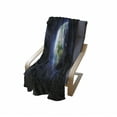 thumbnail image 4 of World Soft Flannel Fleece Throw Blanket, Starry Outer Space View with Planet Earth Calm Silent Universe Galaxy, Cozy Plush for Indoor and Outdoor Use, 60" x 80", Dark Blue Green White, by Ambesonne, 4 of 6