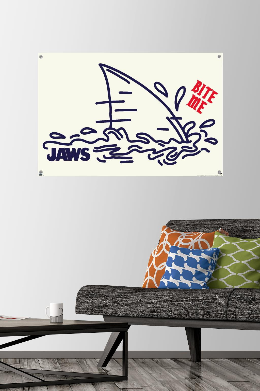 Jaws - Bite Me Wall Poster with Pushpins, 22.375" x 34"
