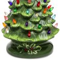 thumbnail image 3 of Sapin de Noël de Table en Céramique Prééclairé avec Lumières Multicolores, 3 of 5