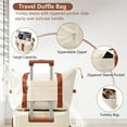 thumbnail image 6 of CQSXDA Versatile Expandable Luggage Set 6 Piece Hardshell Suitcases with Dual Wheels and TSA Lock for Men and Women, Brown white, 6 of 17