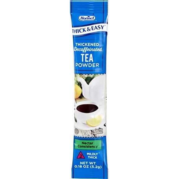 Thick & Easy Decaffeinated Beverage Thickener 0.18 oz. Tea Flavor Powder Nectar, Case of 72