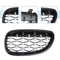 thumbnail image 4 of No.51712155446/51712155447 Parachoques delantera rejilla para BMW Serie 5 1 par tono negro y plata, 4 of 7