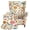 Vintage Floral Pattern, variant on Chririnla Spandex 2 Piece Single-Seat Wingback Armchair Covers for Living Room, with Elastic Bottom Breathable Wingback Chair Cover, Mandala Turtle Pattern