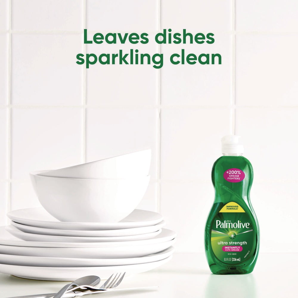 8 oz. Bottle Dishwashing Liquid - Fresh Scent (16/Carton)