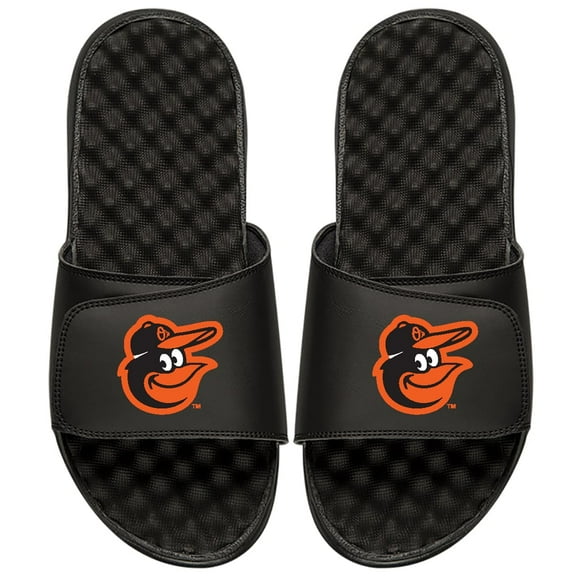 Men's ISlide Black Baltimore Orioles Primary Logo Slide Sandals