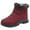 Red, variant on jsaierl Winter Plus Velvet Snow Boots Women's Short Boots Warm And Thick Waterproof Women's Shoes